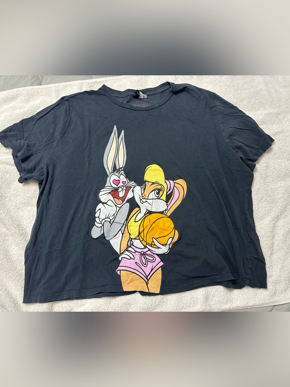 H&M Graphic Tee with Lola Bunny and Bugs Cartoon